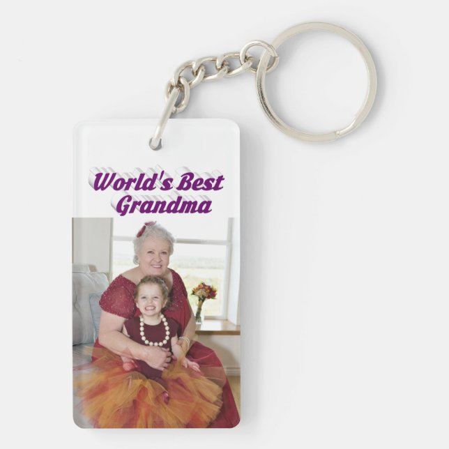 Grandma Photo texte violet Fête des mères (Dos)