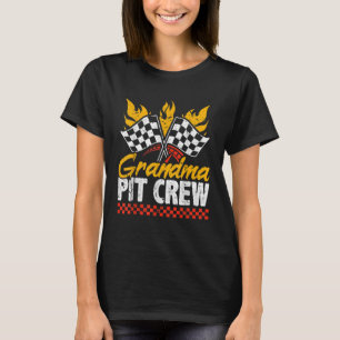 Grandma Pit Crew Race Car Themed Party Racing Fami T-Shirt