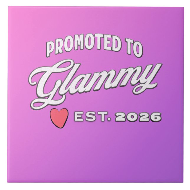 Grandma Promotion For New Baby In 2026 Fliese (Vorderseite)