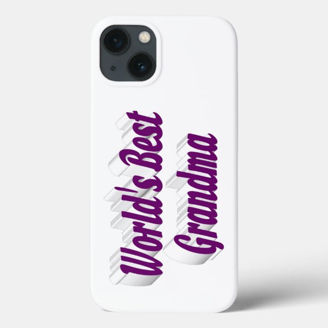Grandma purple typography  Case-Mate iPhone hülle (Rückseite)