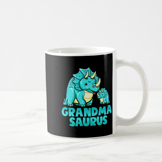 Grandma Saurus Funny Grandmasaurus Dinosaur  Kaffeetasse (Rechts)