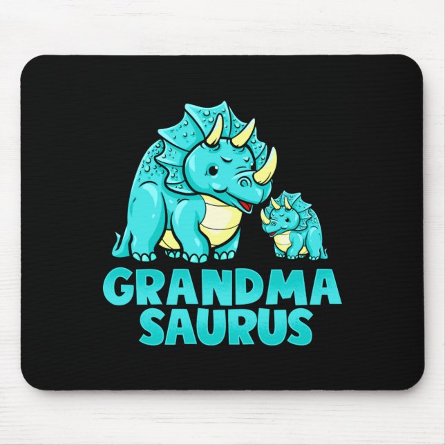 Grandma Saurus Funny Grandmasaurus Dinosaur  Mousepad (Vorne)