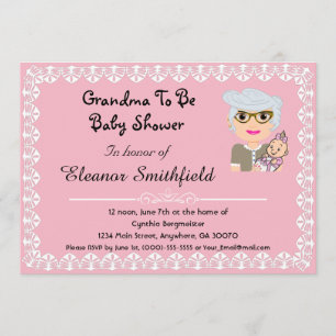 GrandMa sera Baby shower Invitation