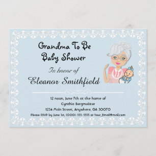 GrandMa sera Baby shower Invitation