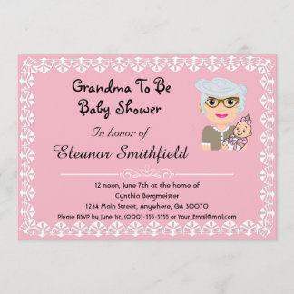GrandMa sera une invitation Baby shower