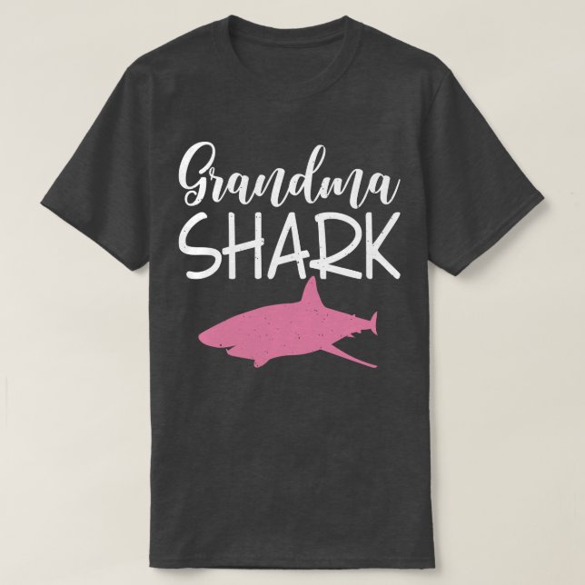 Grandma Shark Family Shark Lover  T-Shirt (Design vorne)