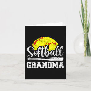 Grandma Softball Player Game Day Mother#39; #39;s Karte