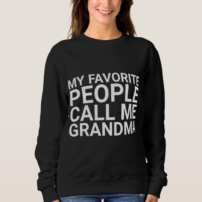 GRANDMA T-SHIRTS MES PERSONNES FAVORITES M'APPELLE (Devant)