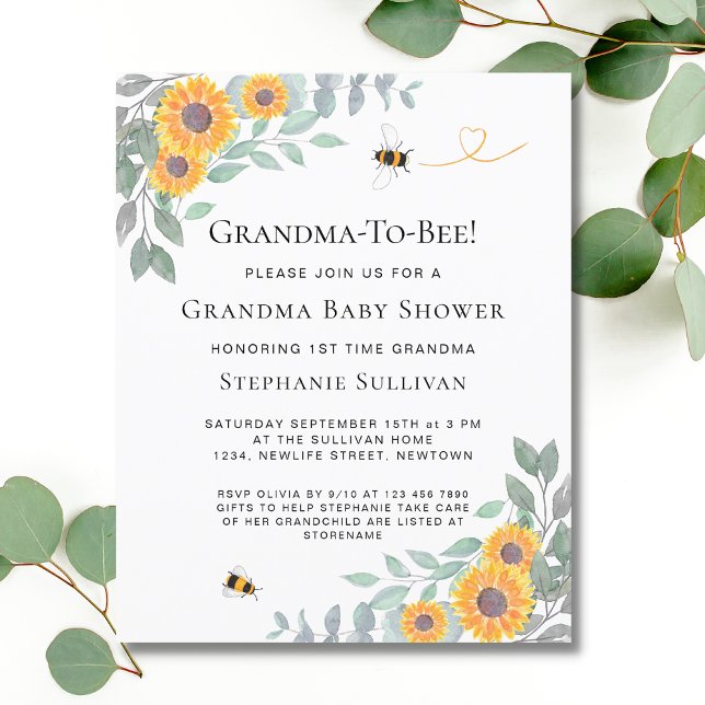 Grandma-to-Bee-Babydusche (Von Creator hochgeladen)