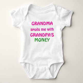 GRANDMA, verdirbt mich mit, GRANDPA'S, GELD Baby Strampler
