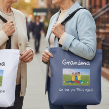 Grandma We Love You This Much Photo Christmas Gift