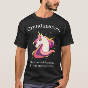 Grandmacorn Phantastisch Oma Unicorn-Hufeisenamat T-Shirt