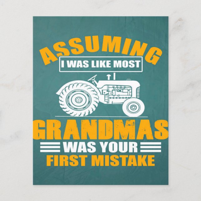 Grandmas annehmen |Cooles Bauer Flyer (Vorne)