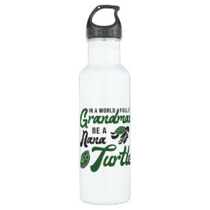 Grandmas be Nana Turtle Lover Turtles Funny Gift Edelstahlflasche