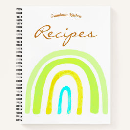 Grandma's Boho Kitchen Recipes Notebook Notizbuch