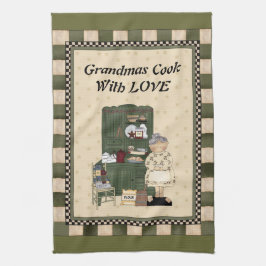 Grandmas Cuire Avec L'Amour Serviette À Main