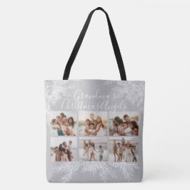 Grandma's Elegant Custom Christmas Photo Collage Tasche