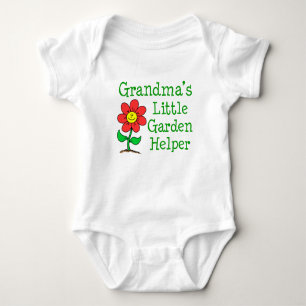 Grandma's Garden Helper Baby Strampler