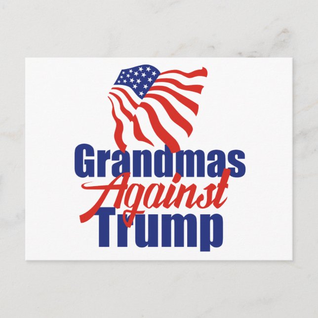 Grandmas gegen Trump Postkarte (Vorderseite)