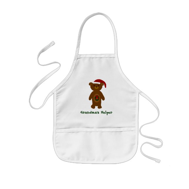 Grandma's Helper Christmas Apron - Kids' Apron Kinderschürze (Vorne)