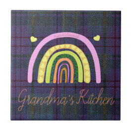 Grandma's Kitchen Rainbow 'Happiness is Homemade'  Fliese