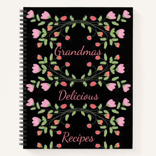 Grandmas Köstliches Rezept Notizbuch (Vorderseite)