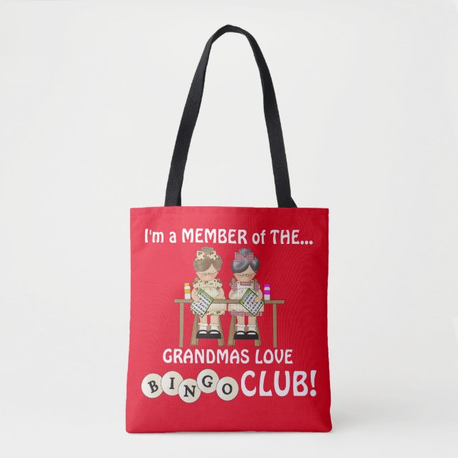Grandmas love Bingo Club sac fourre-tout (Devant)