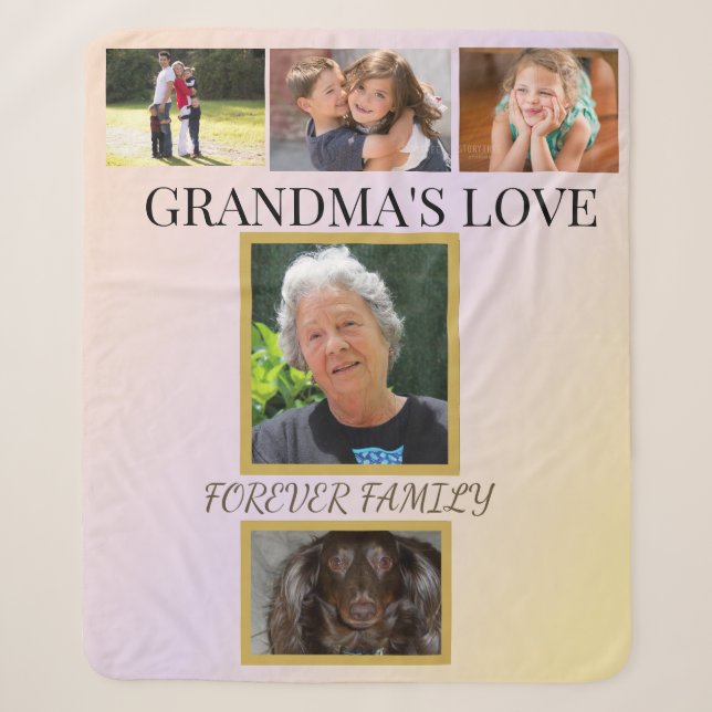 Grandma's Love Family & Pet Tribute Sherpadecke (Vorderseite)