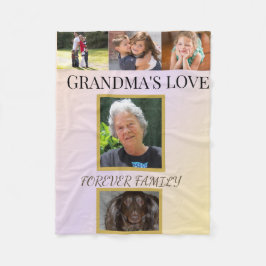 Grandma's Love & Forever Family Tribute Fleecedecke
