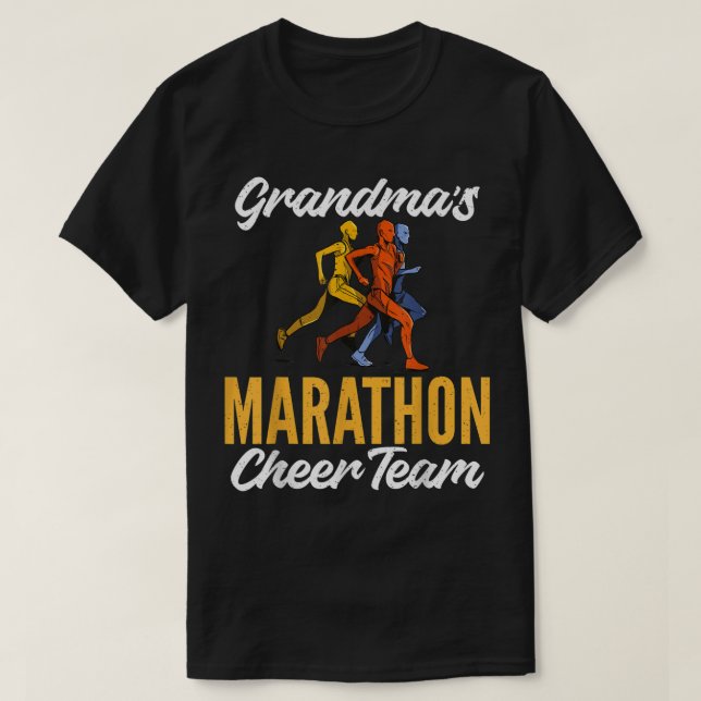 Grandmas Marathon Cheer Team Marathon Marathoner G T-Shirt (Design vorne)