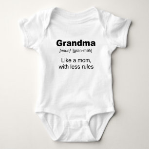 Grandmas Regel! Baby Bodysuit Strampler