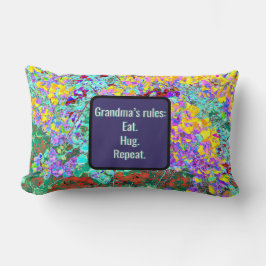 Grandma's Rules Lumbar Pillow Lendenkissen
