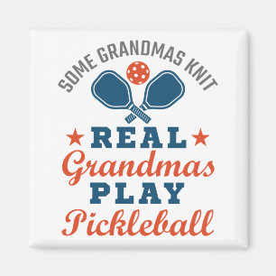 Grandmas Strick Festival Moon and Stars Magnet