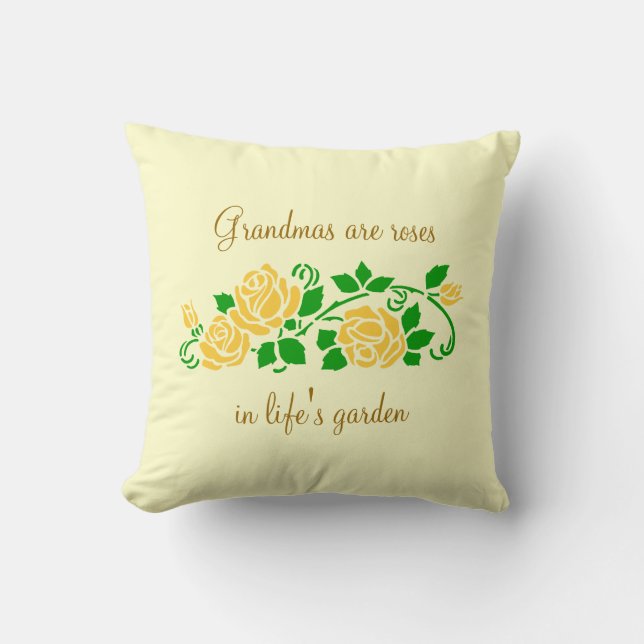 Grandmas und Rose Kissen (Vorderseite)