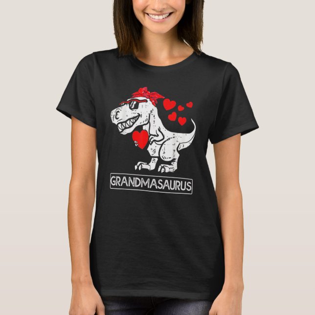 Grandmasaurus Grandma Saurus Granny Womens Oma T-Shirt (Vorderseite)