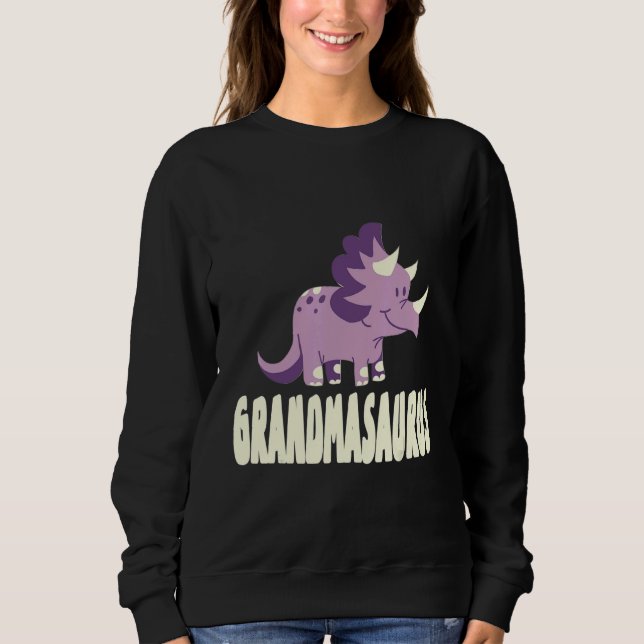 Grandmasaurus Rex Oma Saurus Dinosaurier Sweatshirt (Vorderseite)