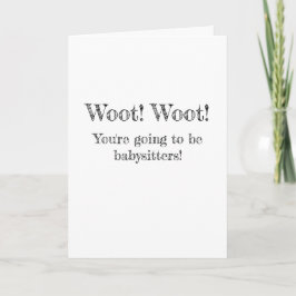 Grandmatt Baby Announccard Ankündigung