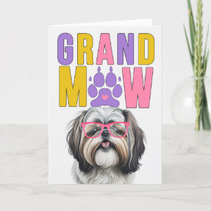 GrandMAW Shih Tzu GrandDOG Großelterntag Feiertagskarte