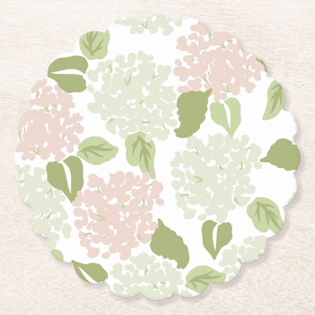 Grandmillenial Hydrangea Blumenbeutel hübsch Untersetzer (Vorderseite)