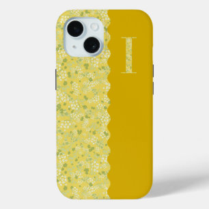 Grandmillenial MONOGRAM I YELLOW KLEINE BLUME Case-Mate iPhone Hülle