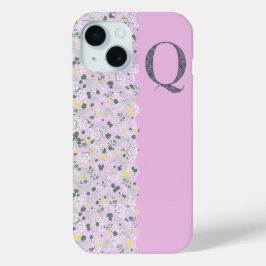 Grandmillenial MONOGRAM P LILAC KLEINE BLUME Case-Mate iPhone Hülle