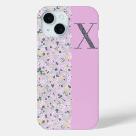 Grandmillenial MONOGRAM X LILAC KLEINE BLUME Case-Mate iPhone Hülle