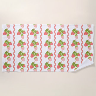 Grandmillenial strawberry pink sweet trendy  strandtuch