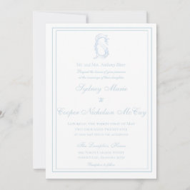 Grandmillennial and Elegante Wedding Einladung
