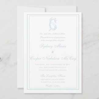 Grandmillennial and Elegante Wedding Einladung