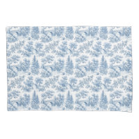 Grandmillennial Blau Toile  Landschaft