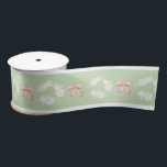 Grandmillennial Christmas Hydrangea Ribbon Red Bow Satinband<br><div class="desc">Handgemalte weiße Hydrangea-Blume mit roten Bögen,  perfekt für Weihnachtsgeschenkverpackungen!</div>