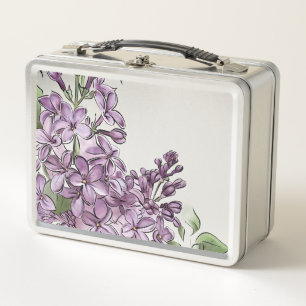 Grandmillennial Flieder Blumen Lunchbox Ästhetik G