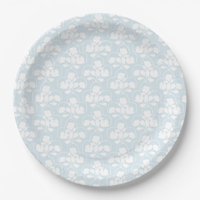 Grandmillennial Floral Blume Paper Teller (Vorderseite)