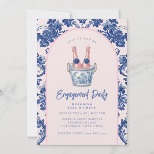 Grandmillennial Holiday Engagement Party Einladung